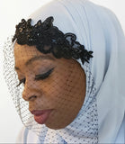 Black Birdcage Hijab Veil