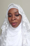 Zuriina Lace Bridal Hijab Veil