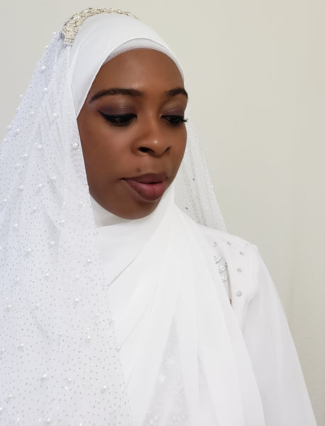 Lianna Pearl Bridal Hijab Veil