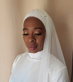 Tulle Bridal Hijab Cap